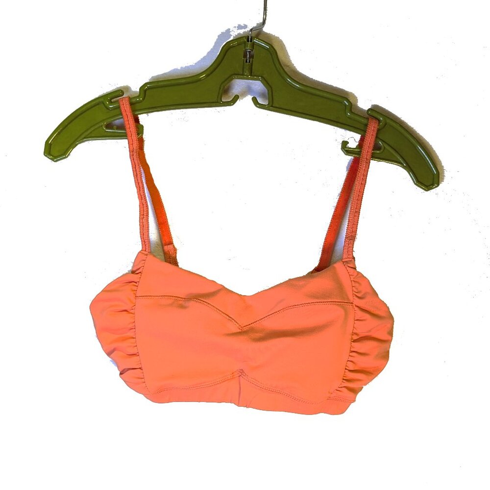 Lululemon Neon Orange Bra top size 6